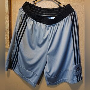 Adidas Men's Black and Gray Athletic Shorts XL